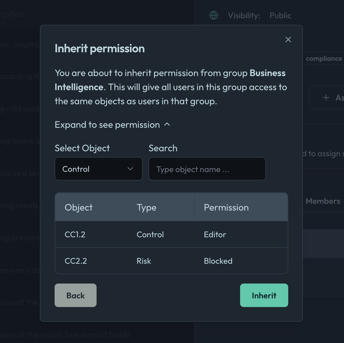Inherit Permissions